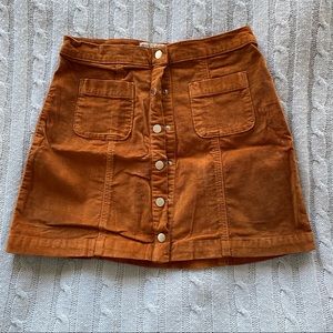 BURNT ORANGE URBAN OUTFITTERS SKIRT